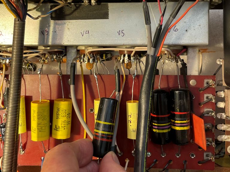 thumbnail image 2 of Deluxe Power Supply Capacitor Restoration Kit For McIntosh C-22 C22 Preamplifier 2 of 5